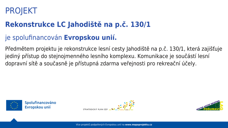Rekonstrukce LC Jahodiště na&nbsp;p.č. 130/1: